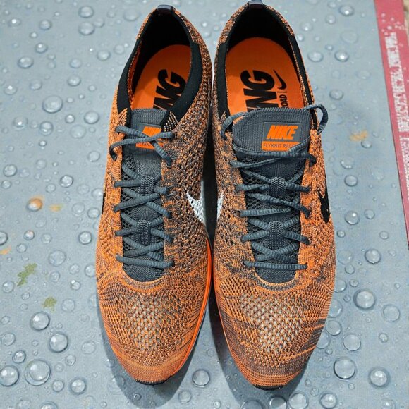 Nike Flyknit Racer (2016) Total Orange Mens Running Shoes Size 13 526628 810 NEW main image 8